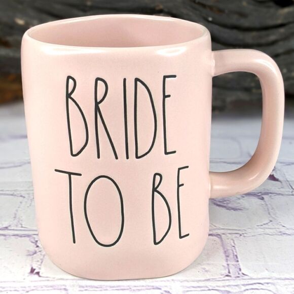 Rae Dunn BRIDE TO BE Pink Ceramic Mug - Picture 1 of 6